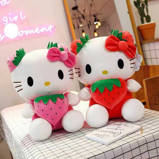 FebToy213 plush toy holding pink strawberries, 60CM
