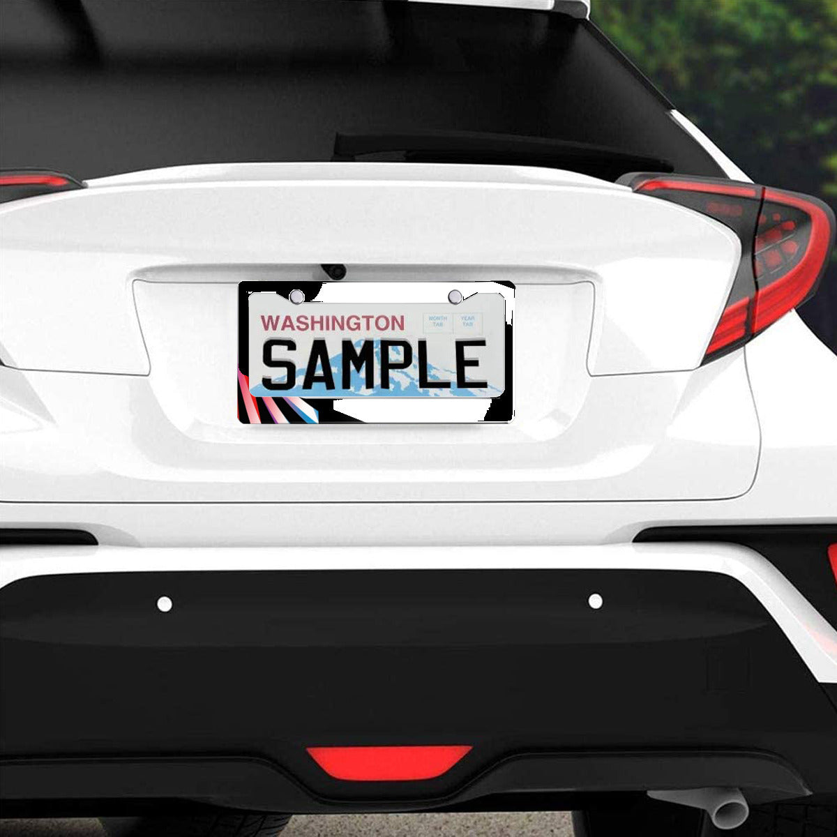 U.S. Standard 2-hole license plate cover
