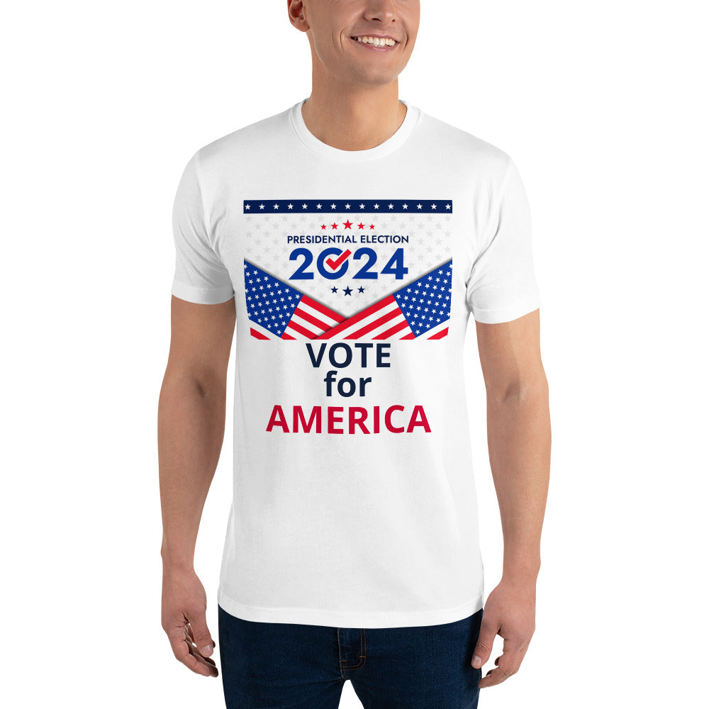 Unisex Crisp white 2024 vote for america tshirt