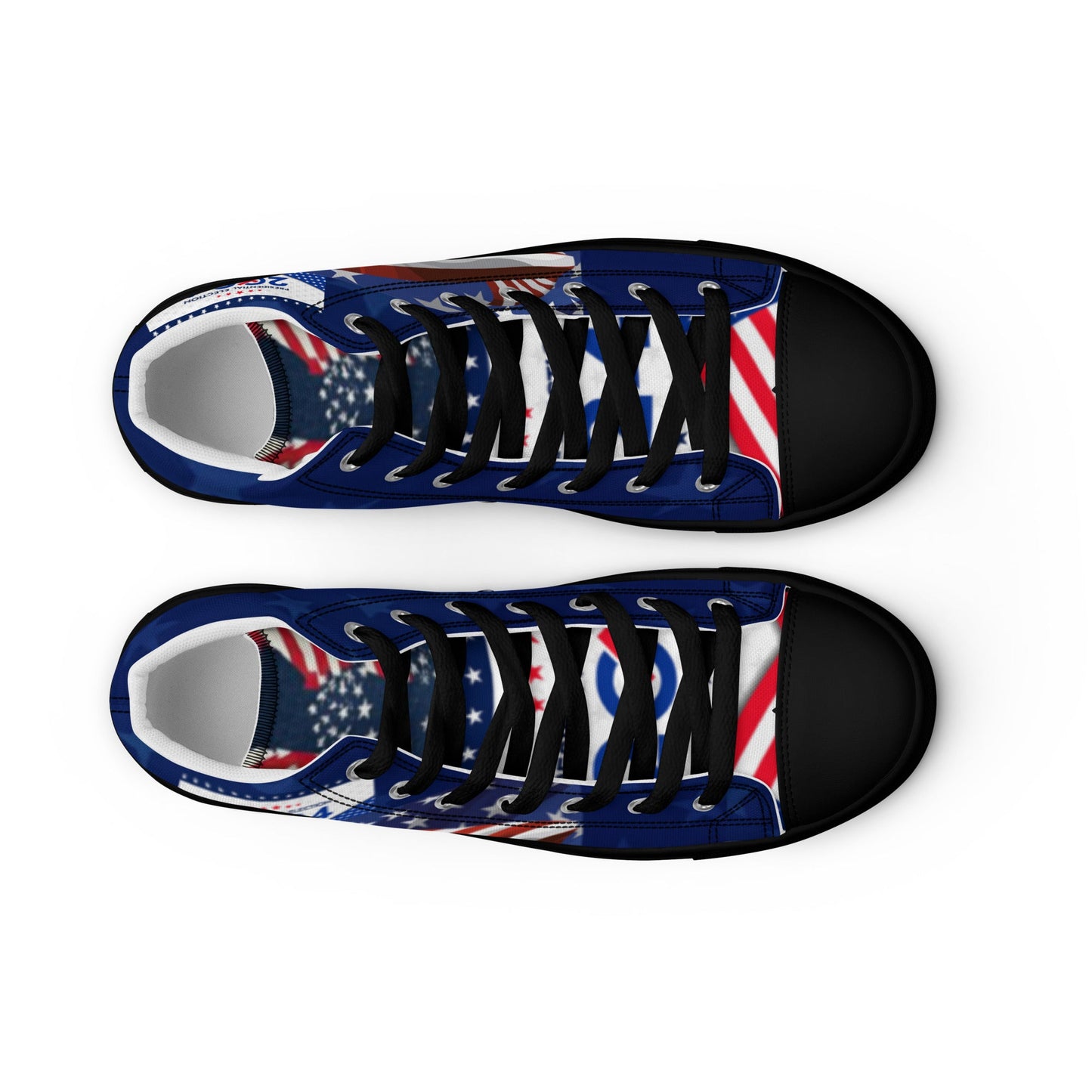 Men’s high top Patriotic 2024 Electioncanvas shoes