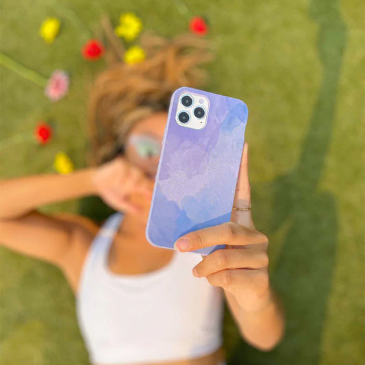 Lavender Blue Reflections iPhone 15 Case