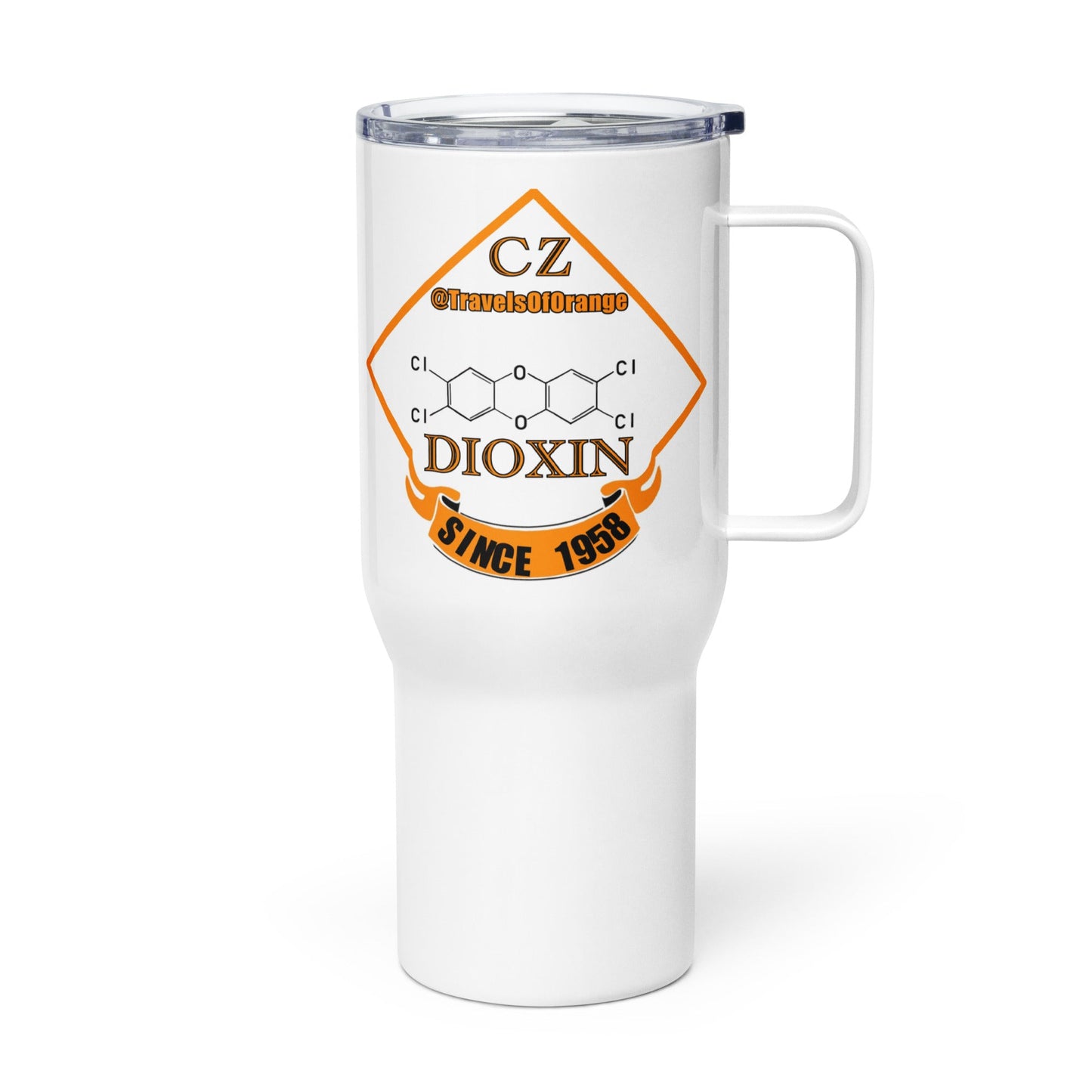 Panama Canal Zone veteran Travel mug with a handle - 25 oz