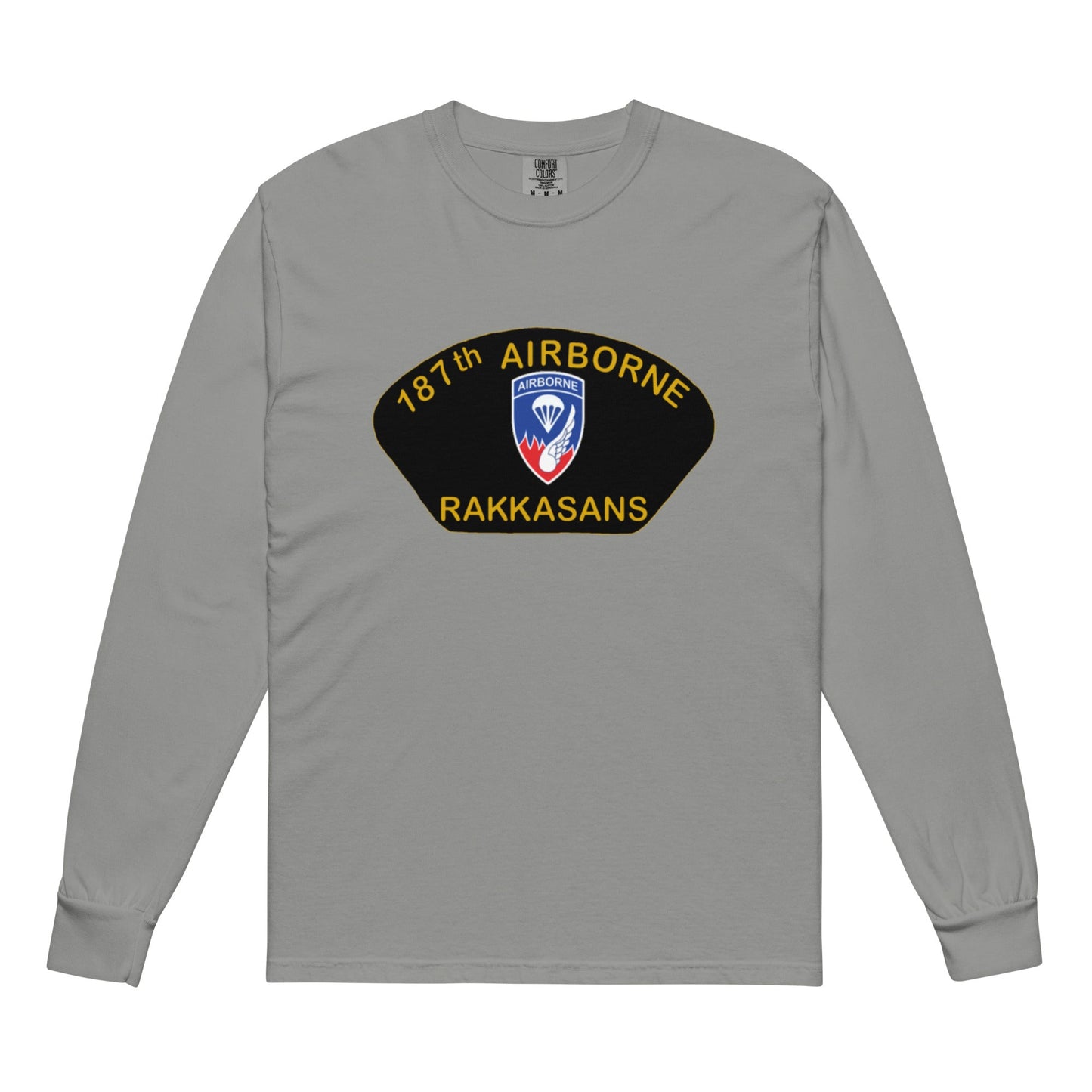 187th Airborne Garment-dyed heavyweight long-sleeve shirt