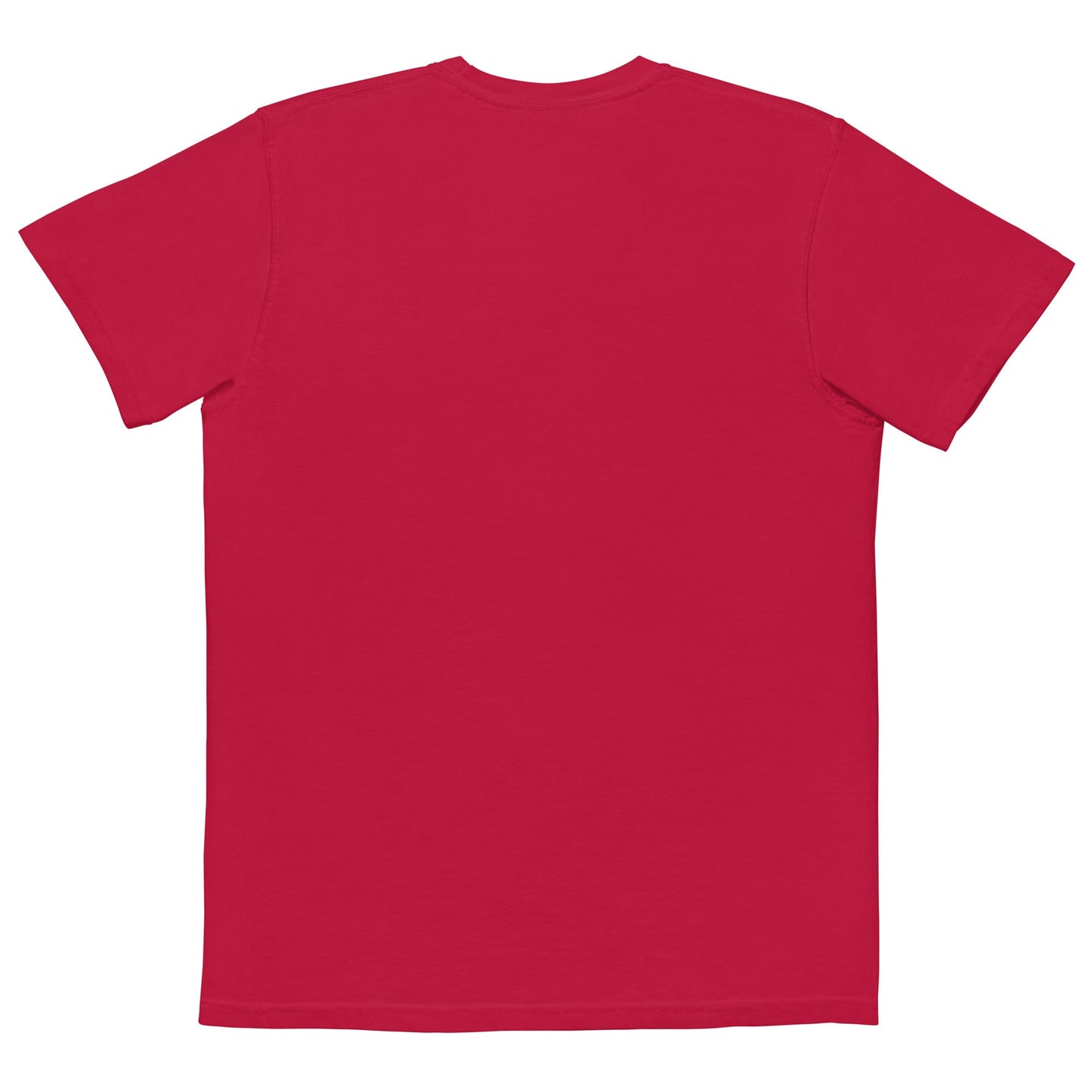 Unisex garment-dyed pocket t-shirt with Forgotten CZ Veterans on pocket design