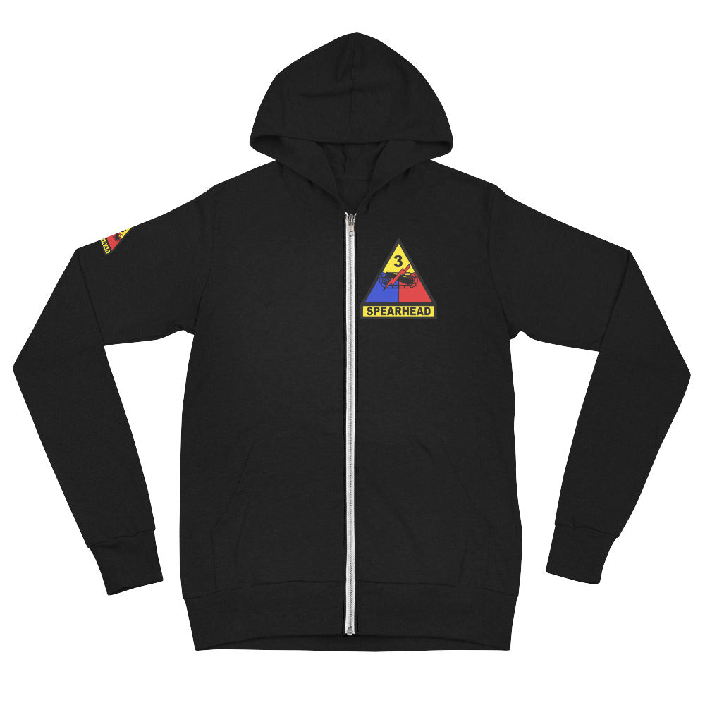 3rd Brigade Unisex zip hoodie