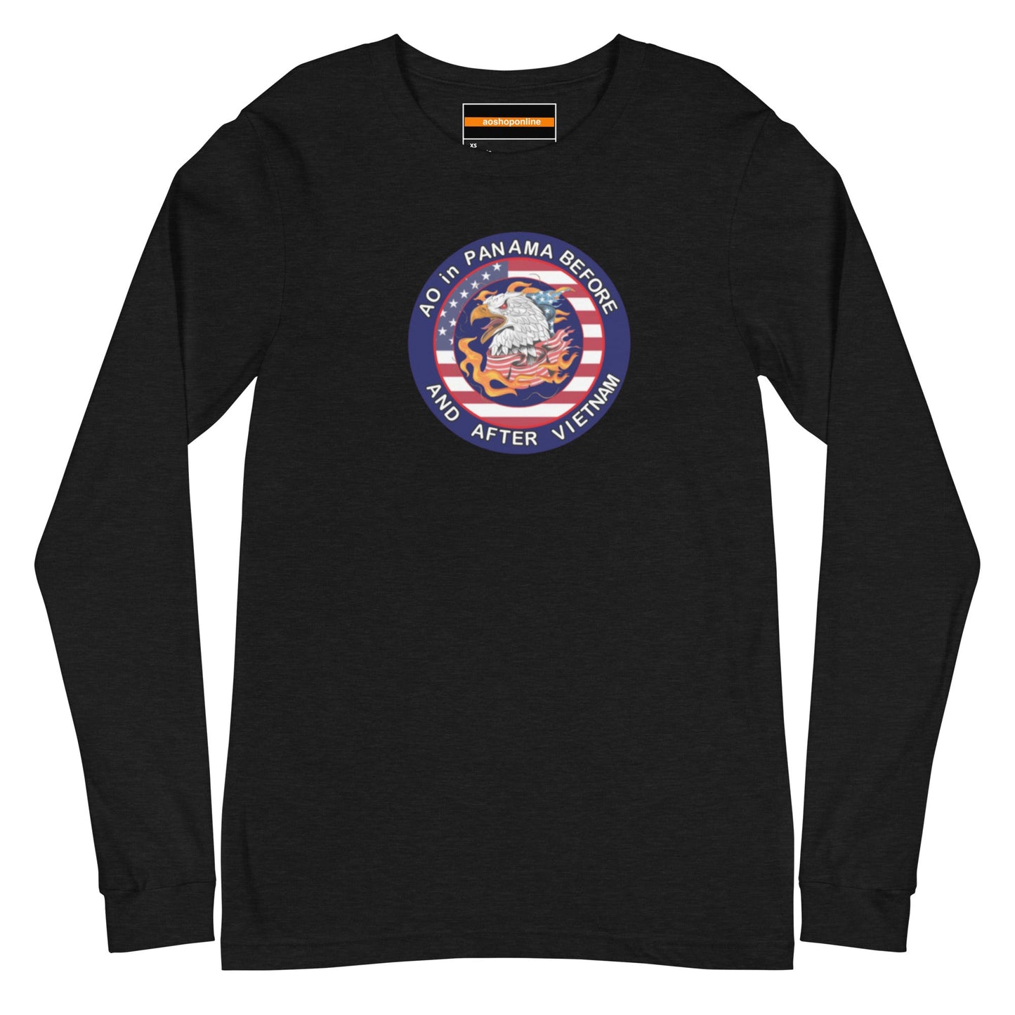 Panama Unisex Long Sleeve Tee - AO in Panama before and after Vietnam Design