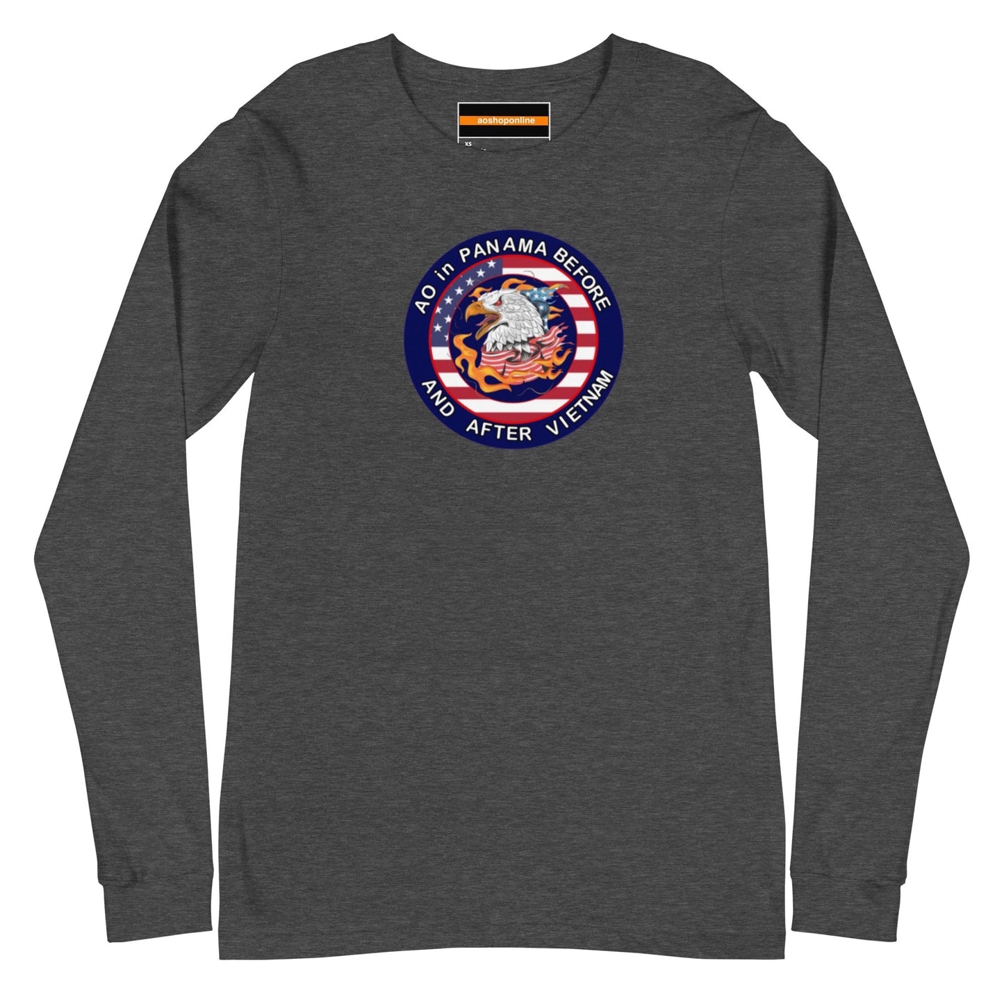 Panama Unisex Long Sleeve Tee - AO in Panama before and after Vietnam Design