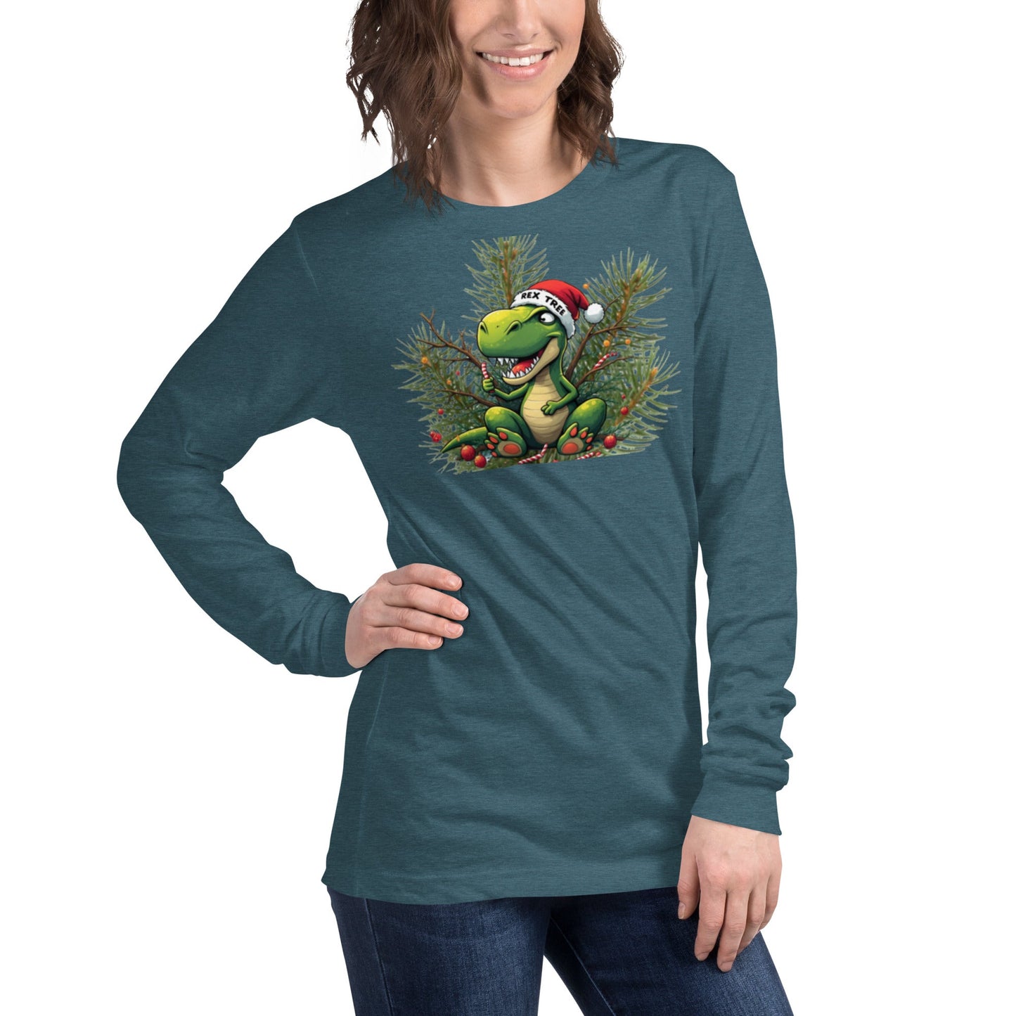 Christmas Unisex Long Sleeve Tee - REX Tree design
