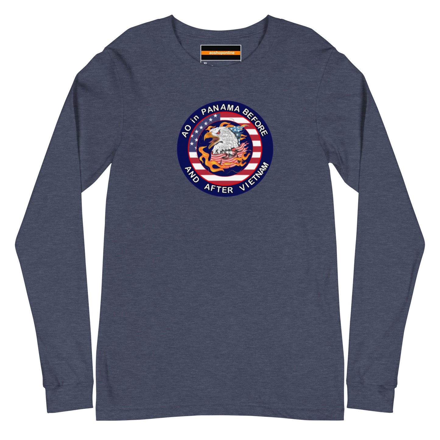 Panama Unisex Long Sleeve Tee - AO in Panama before and after Vietnam Design
