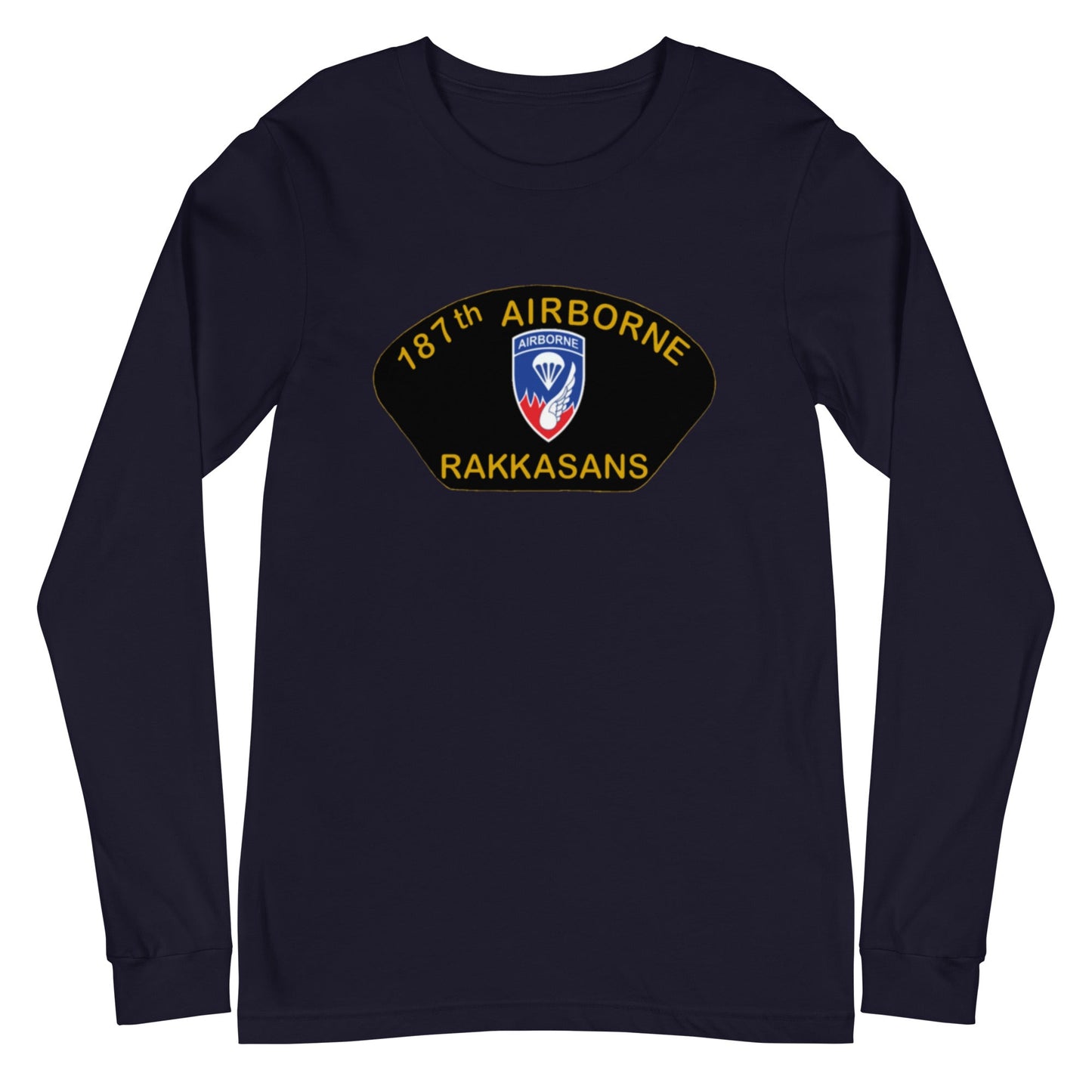 187th Airborne RAKKASANS Unisex Long Sleeve Tee