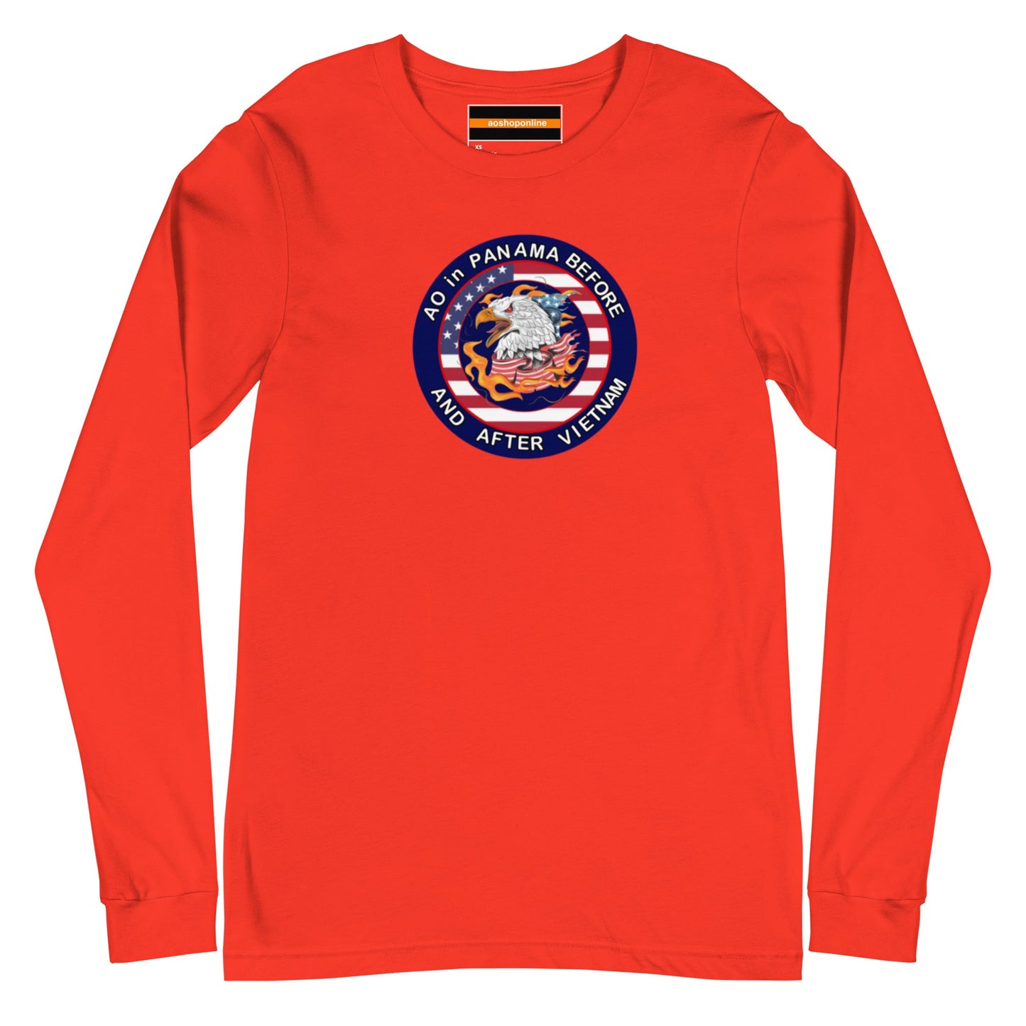 Panama Unisex Long Sleeve Tee - AO in Panama before and after Vietnam Design