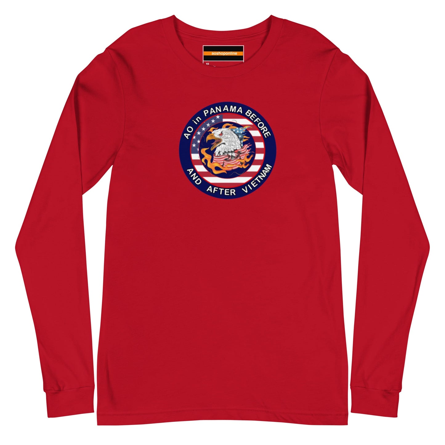 Panama Unisex Long Sleeve Tee - AO in Panama before and after Vietnam Design