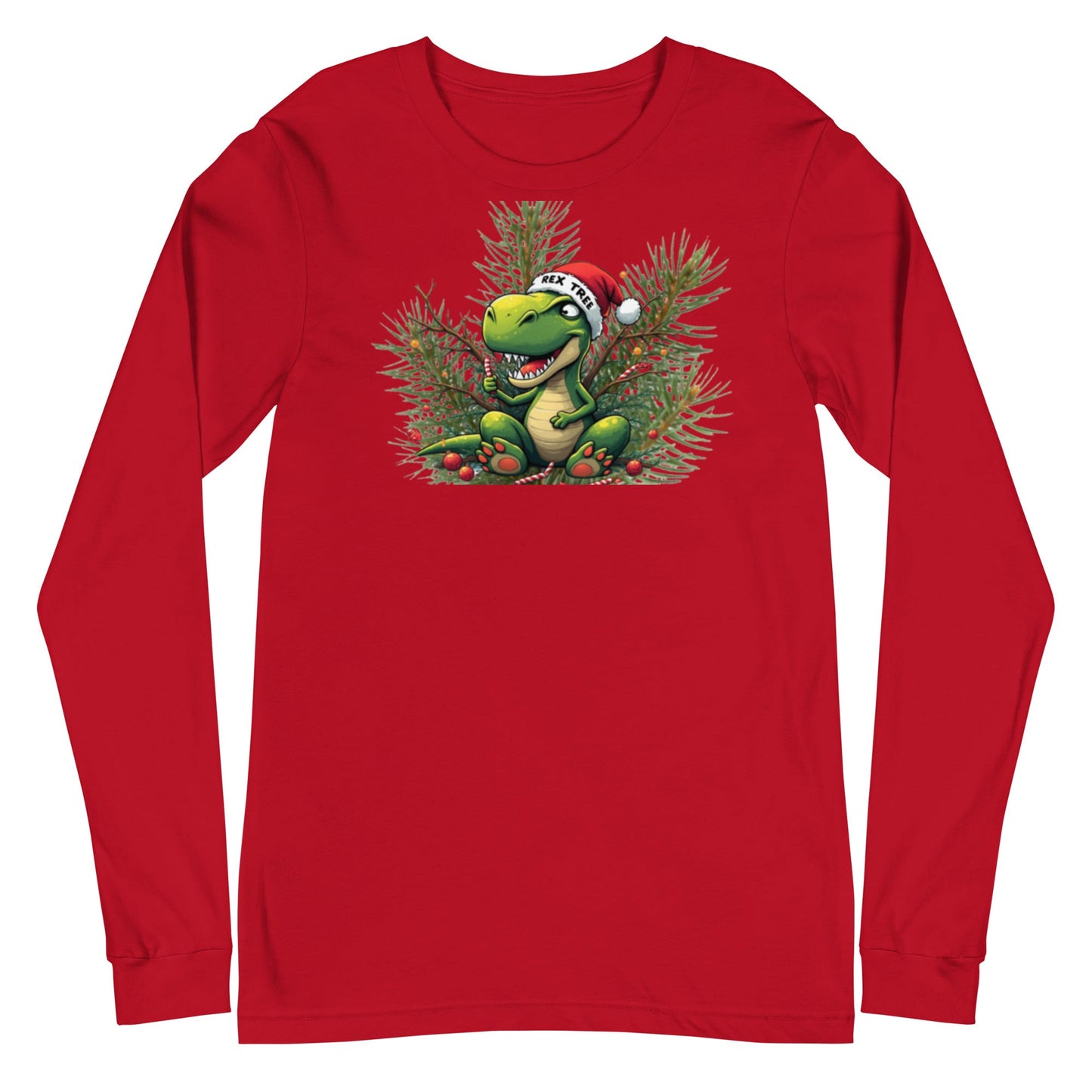 Christmas Unisex Long Sleeve Tee - REX Tree design