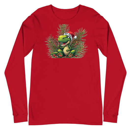 Christmas Unisex Long Sleeve Tee - REX Tree design