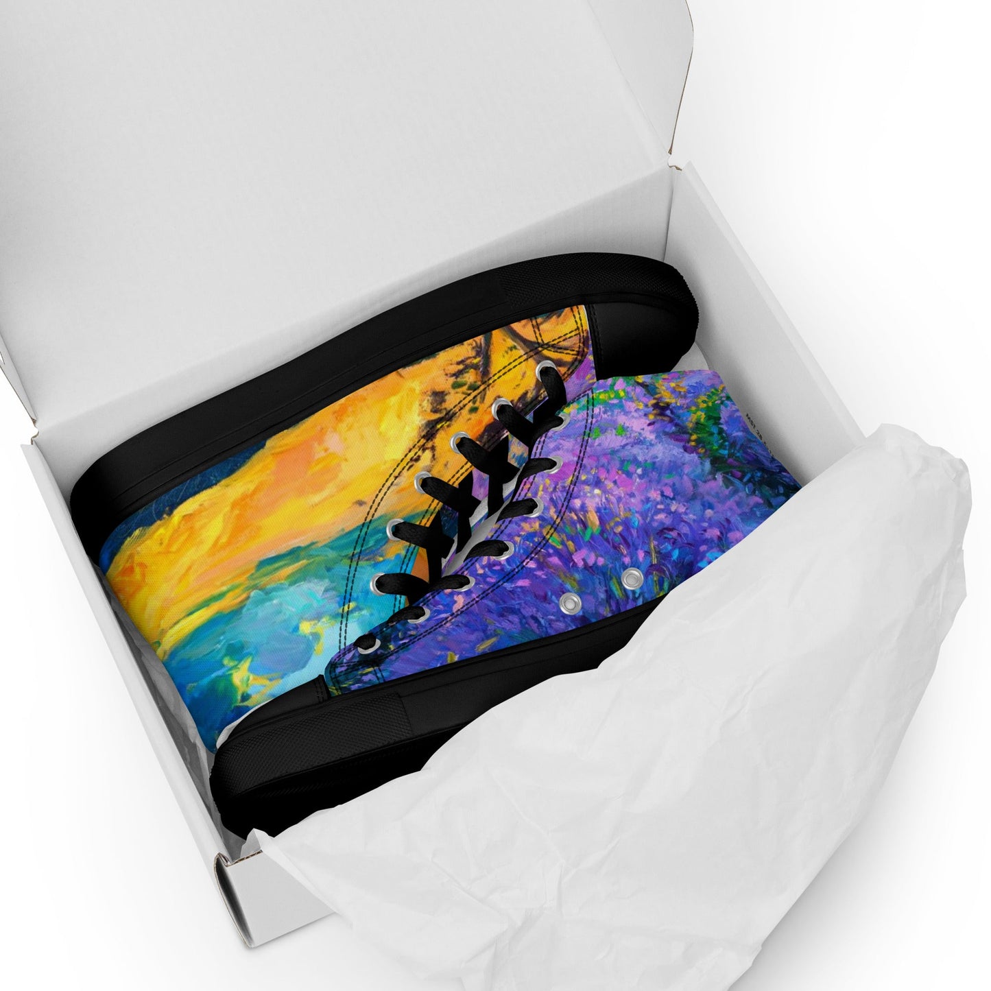 Women’s high top canvas shoes
