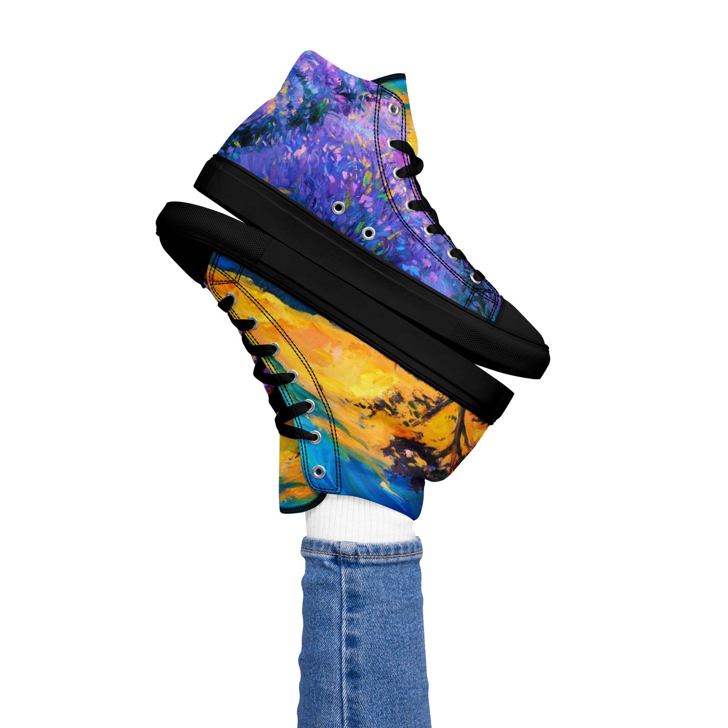 Women’s high top canvas shoes